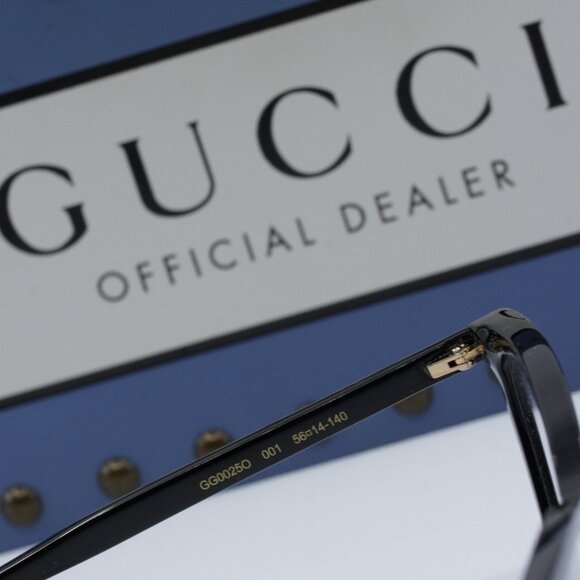 Final Price! Gucci GG0025O 001 Black Eyeglasses - Picture 7 of 10